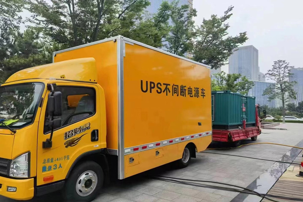 黄州发电机租赁施工现场
